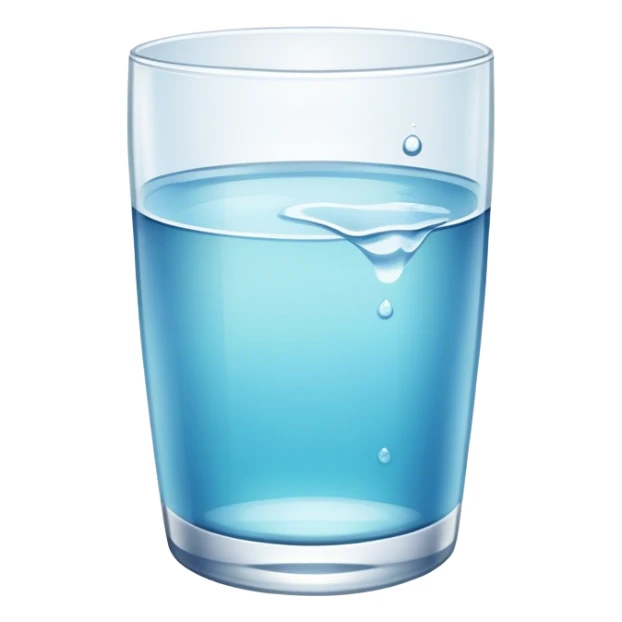 Glass of water sticker