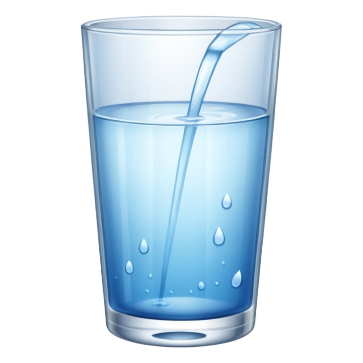 glass of water sticker