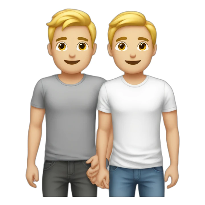 boyfriend love couple gay men white sticker