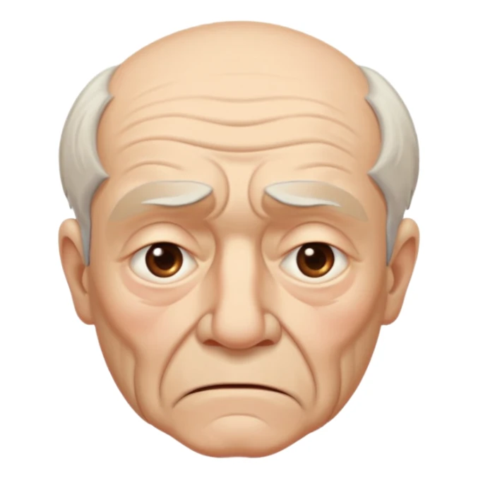 old man with Resentment - bitter indignation at having been treated unfairly sticker