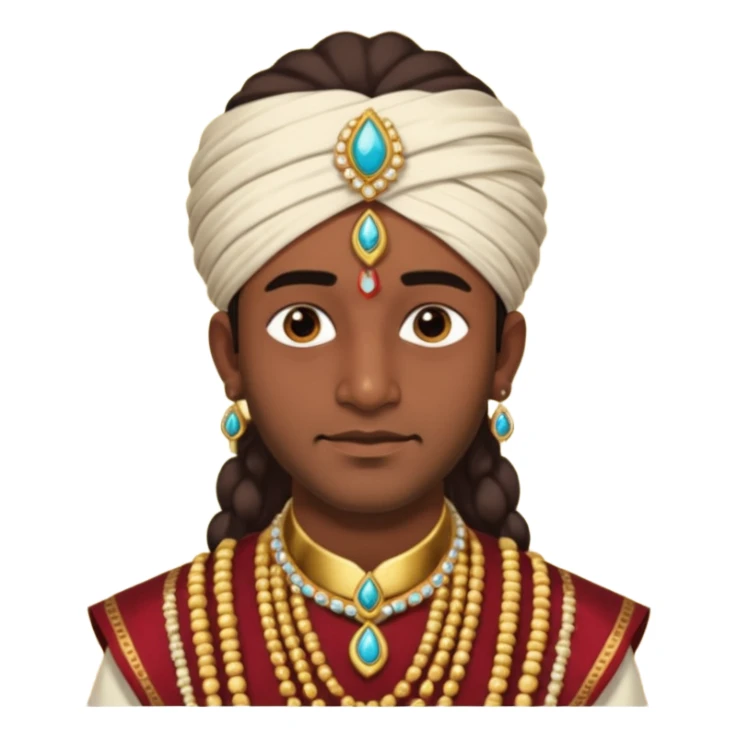 1600's Indian male sticker