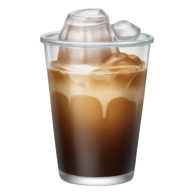 Glass of iced coffee  sticker