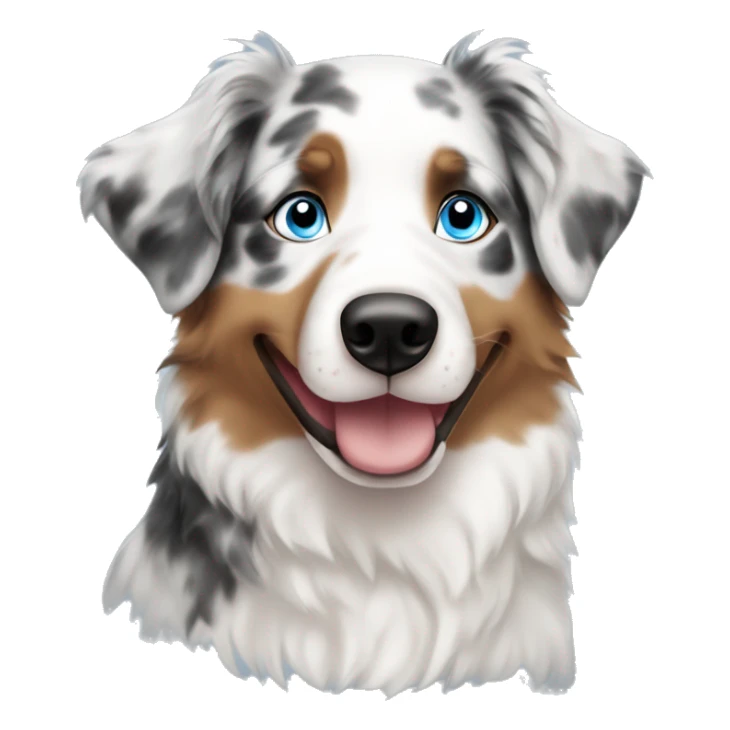 merle australian shepherd with blue eyes sticker