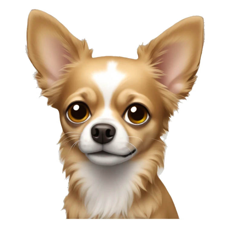 Chihuahua Brown shaggy sticker