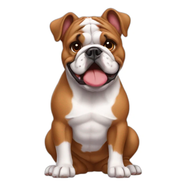 Loves France-BullDog sticker