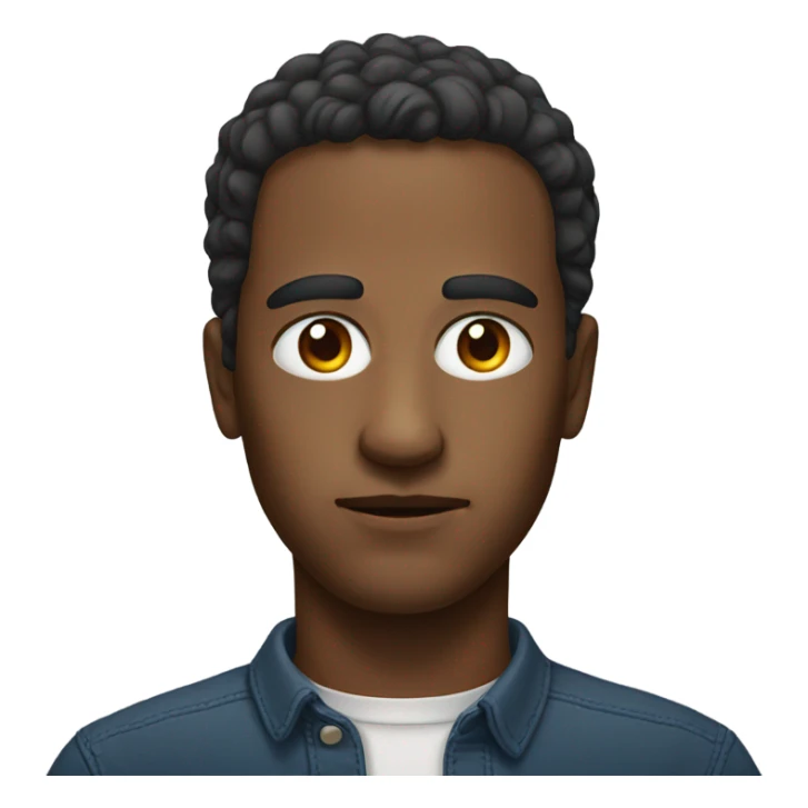 realistic portrait of a man eye in middle of forehead  sticker