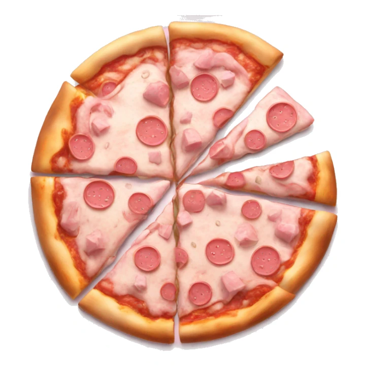 pastel pink pizza and beer realistic sticker