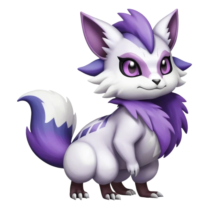 Shiny Furret-Absol-Noivern-Hybrid (Full body) sticker
