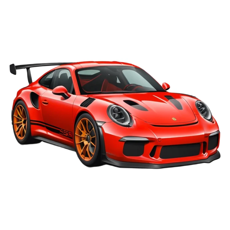 Porsche 911 GT3 Rs with bow  sticker