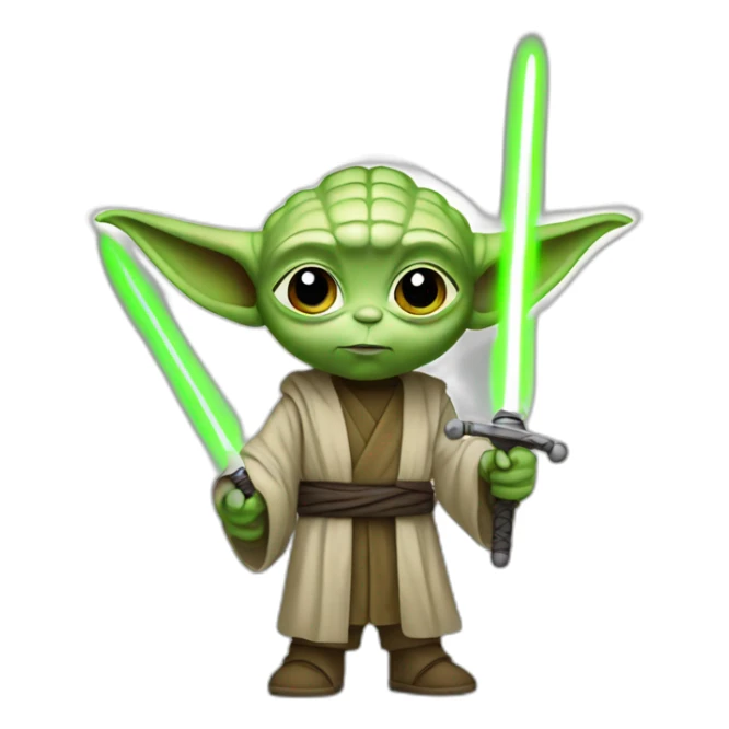 young-yoda-with-sword sticker
