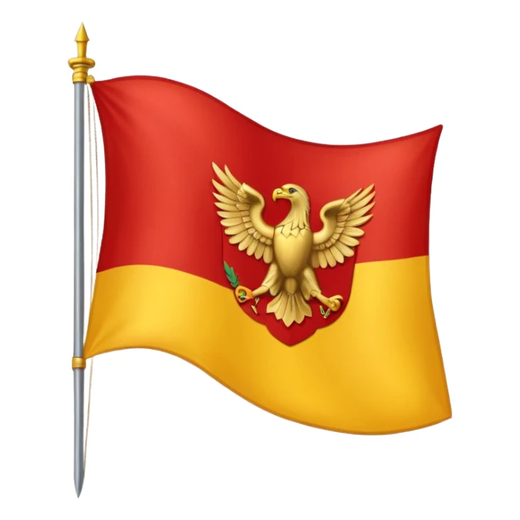 peux tu me générer le drapeau de l'empire romain en mode emoji drapeau basique sticker