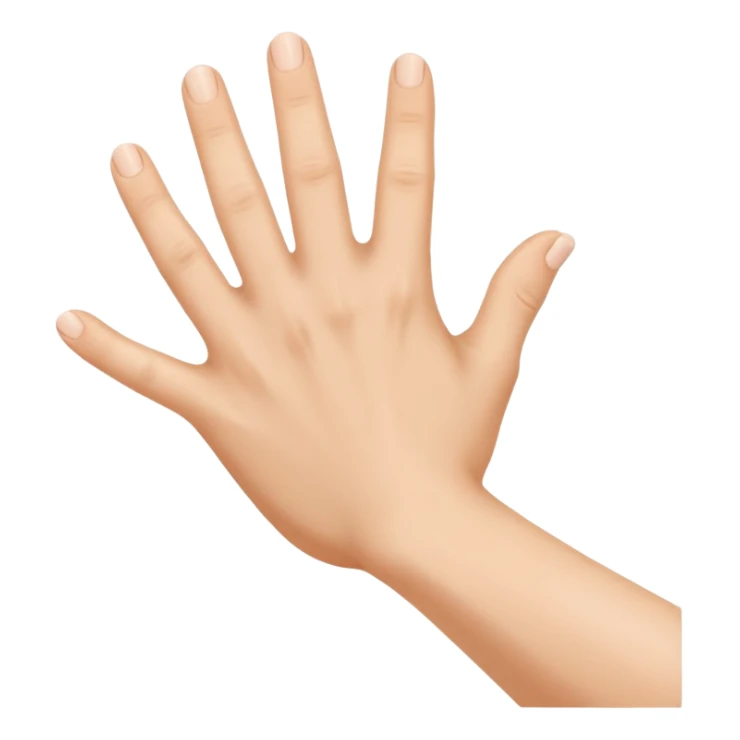 Emoji de una mano pegándole a un culo  sticker