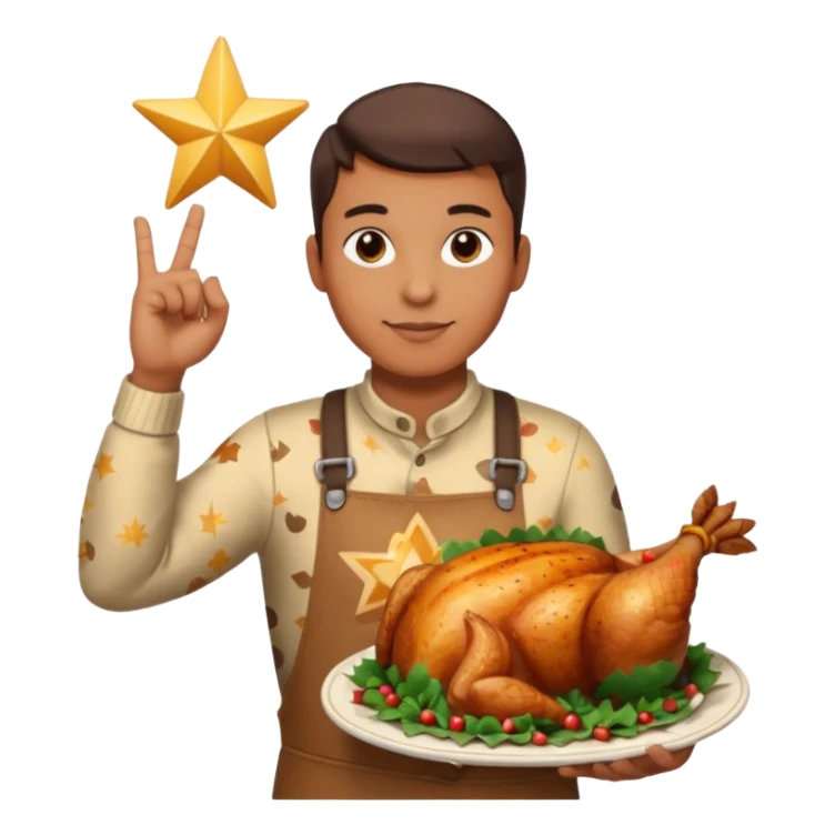 67 holding chicken stars and doing the boi hand gesture sticker