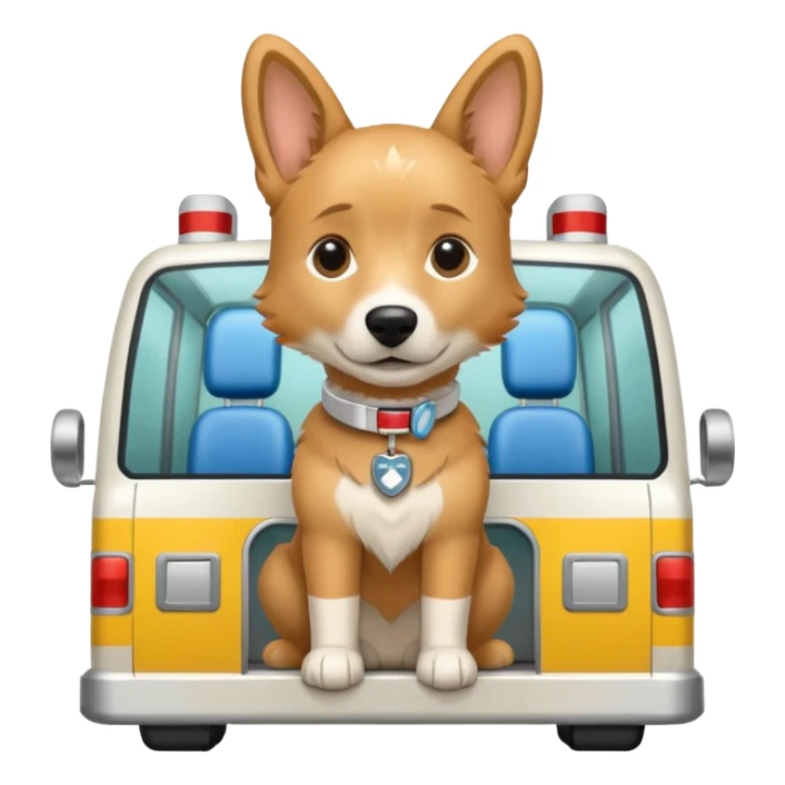 Medical Dog in ambulance sticker