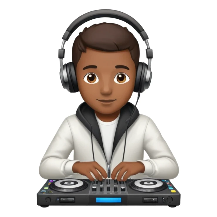 Niño músico DJ sticker