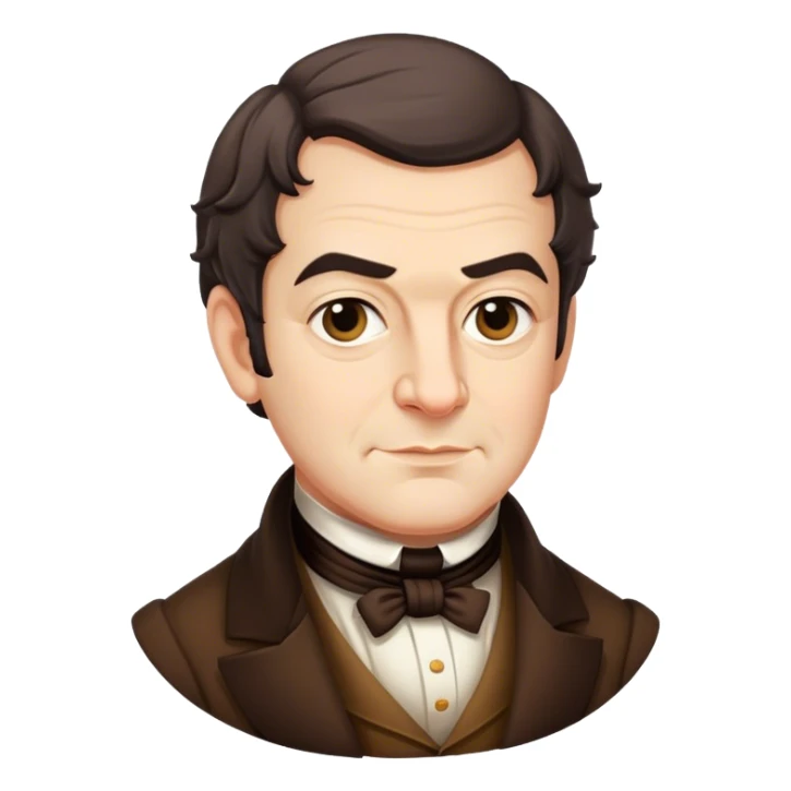 Washington Irving author of the Legend of Sleepy Hollow sticker