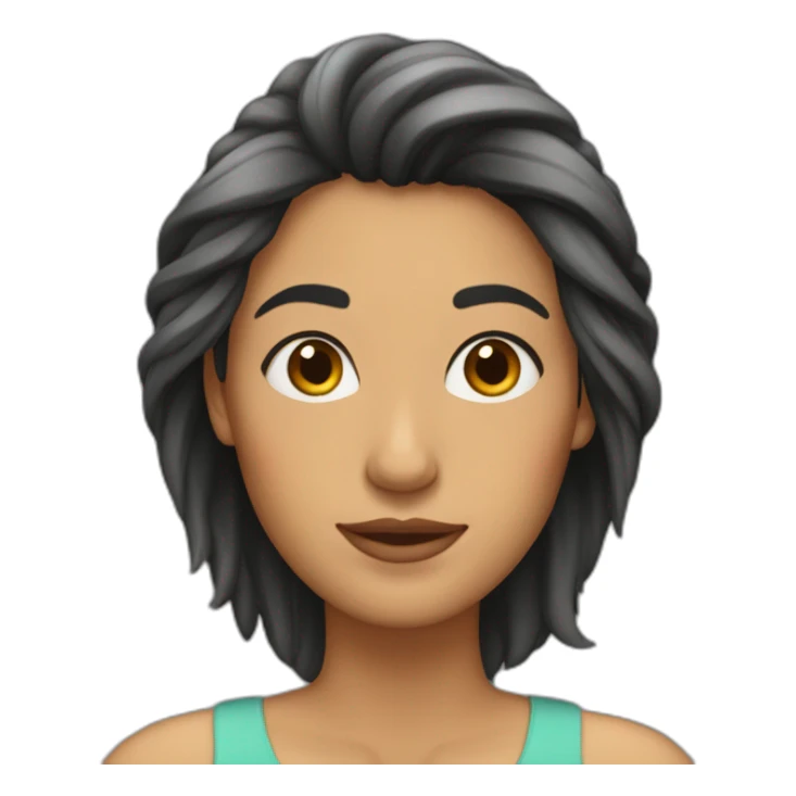 mujer pelo corto y liso pelirroja  sticker