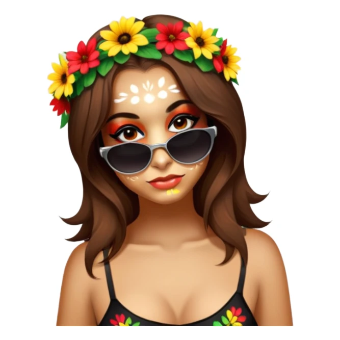 Flower-Crowned Dancer sticker