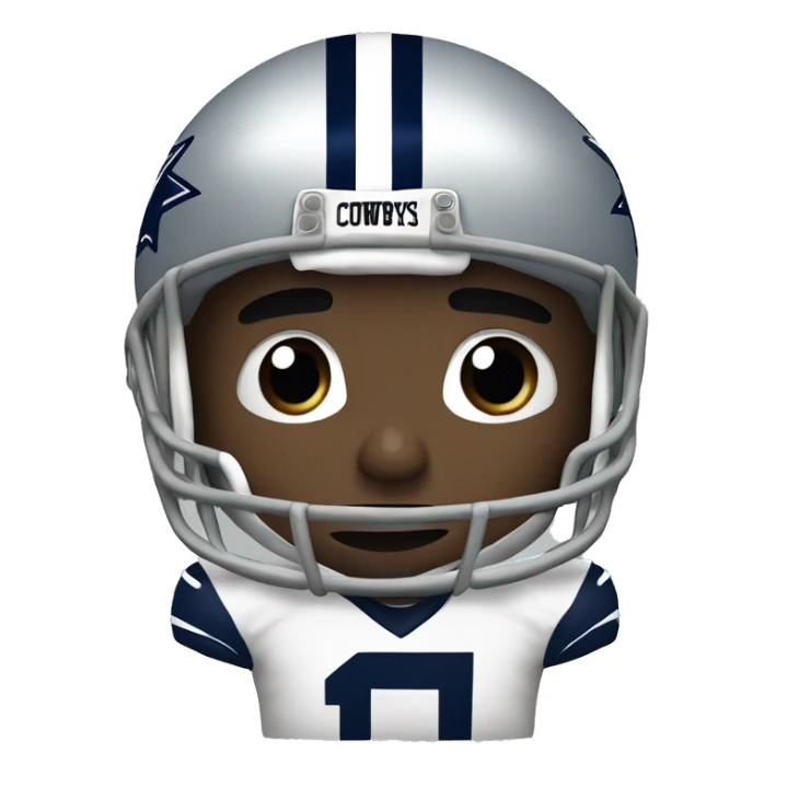 NFL football player, Dallas cowboys, touchdown sticker