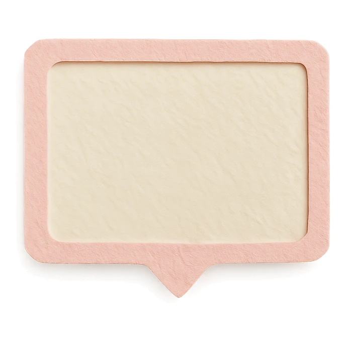 soft pastel hand-drawn frame box for journaling text with a pink border sticker