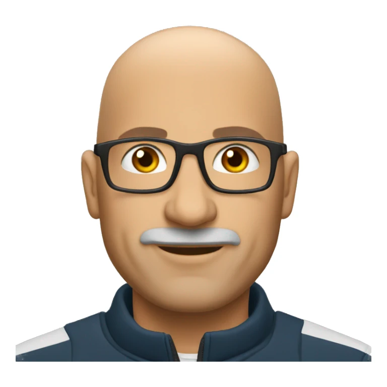 Bald Italian coach  sticker