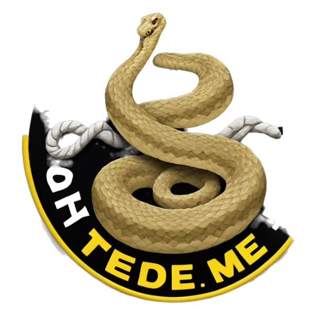 "Don't Tread On Me" Rattlesnake Car Emblem sticker