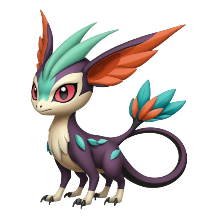 Meloetta-Nargacuga-Noivern-Pokémon-Fakémon-creature sticker