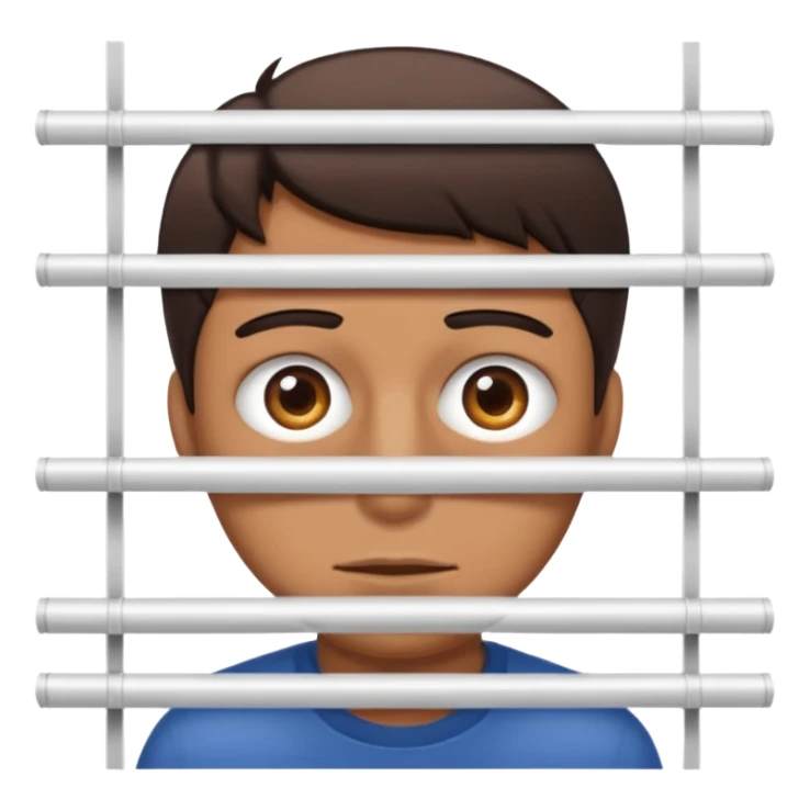 Male peeking behind the blinds can't see whole face only eyes BEHIND blinds sticker