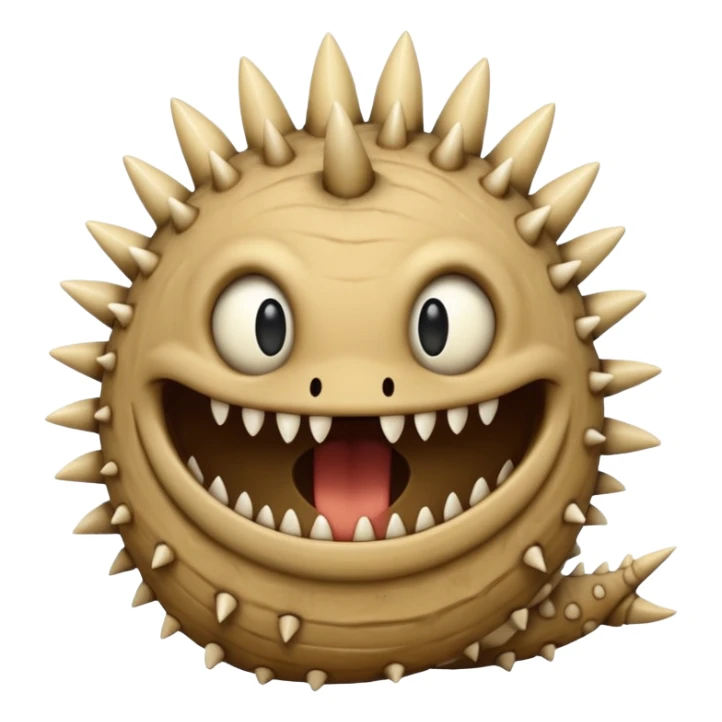 Sand worm from dune make the mouth a hole with long spiky teeth NO EYES and a body sticker