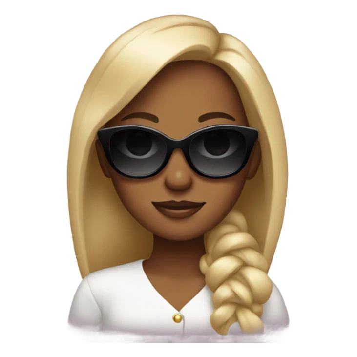 Rich girl with sunglasses  sticker