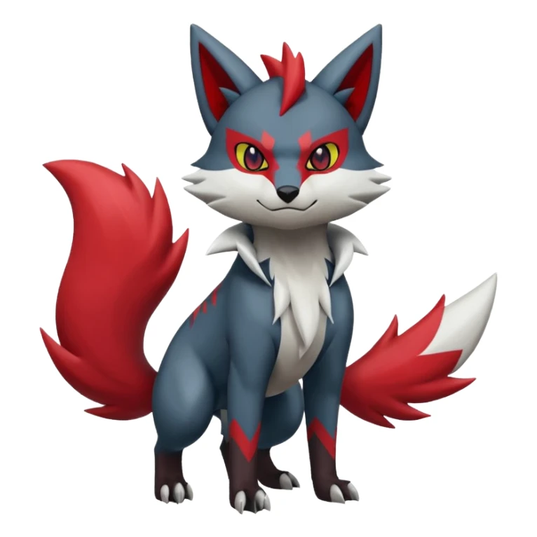 Litten-Zoroark-Zangoose-Mightyena-Zorua full body sticker