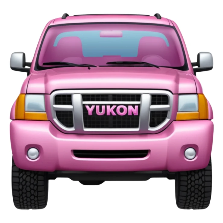 a Yukon SUV truck in pink sticker