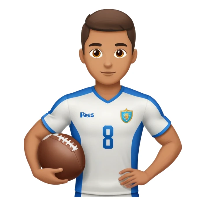 Football player with ball inst. Peterburg sticker