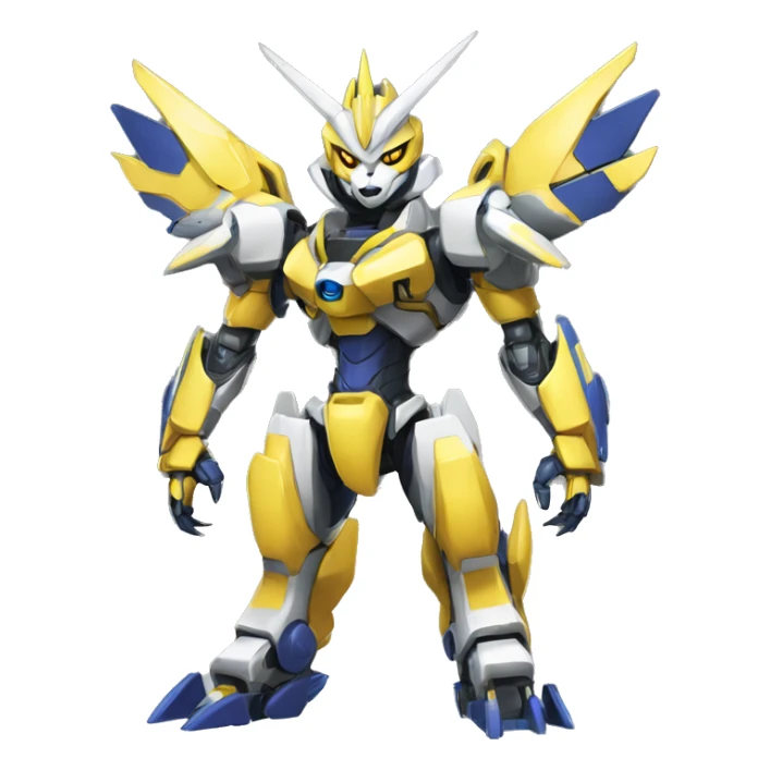 Renamon-Zeraora-Metabee-Medabot-Mecha full body sticker