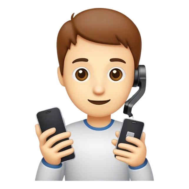 Letra jota animada que muestre telefonos sticker