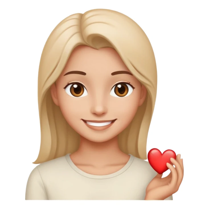 Smile with eyes of a heart of love  sticker