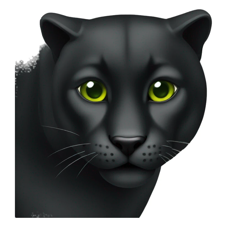Animal pantera negra con ojos verdes caminando sticker