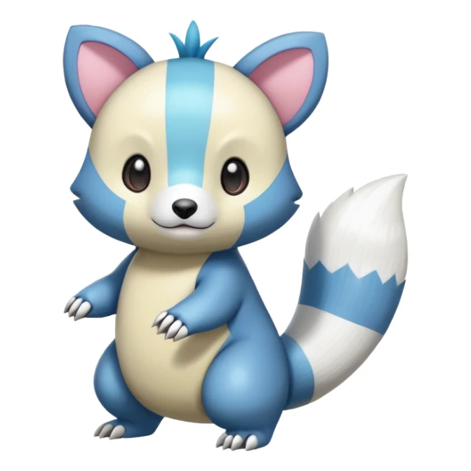Palkia-Oshawott-Furret-fusion sticker