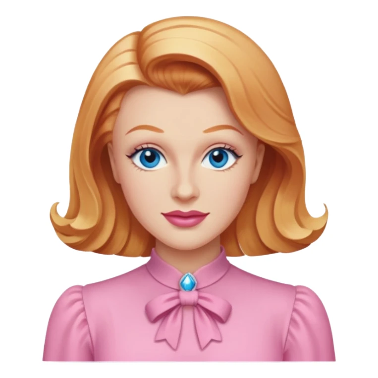 Ginger Rogers with blue eye, pink outfit sticker
