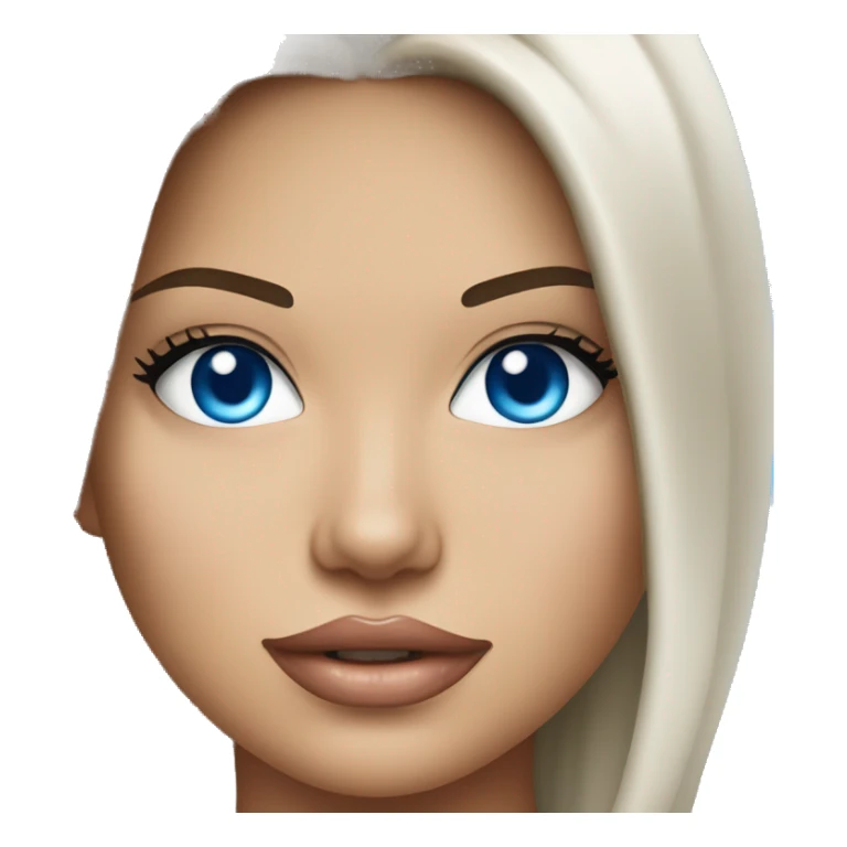 Adriana Lima with blue eyes sticker