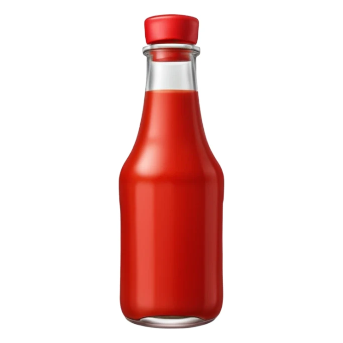 Ketchup bottle sticker