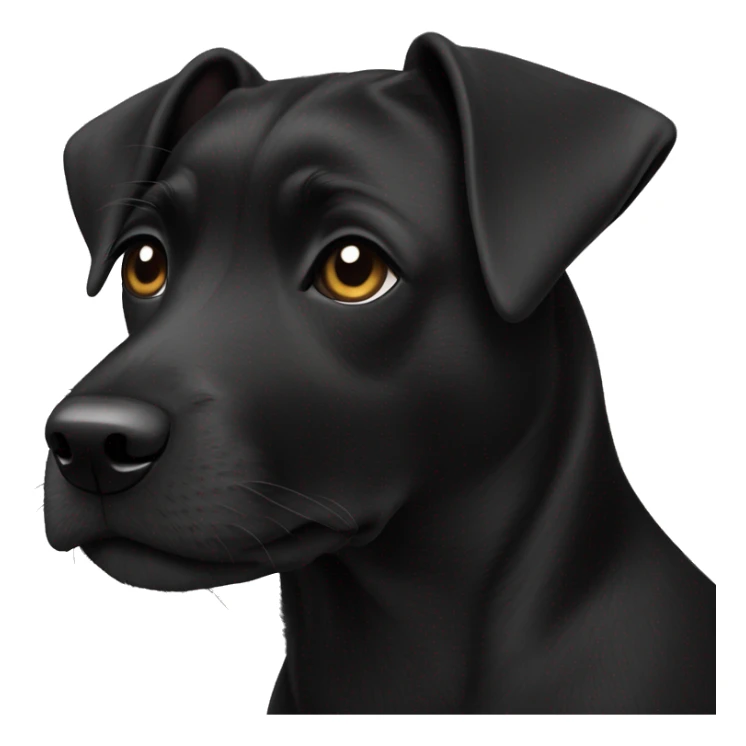 1 dog Black Patterdale Terrier sticker