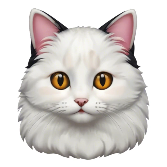 Black and white cat watching a movie sticker