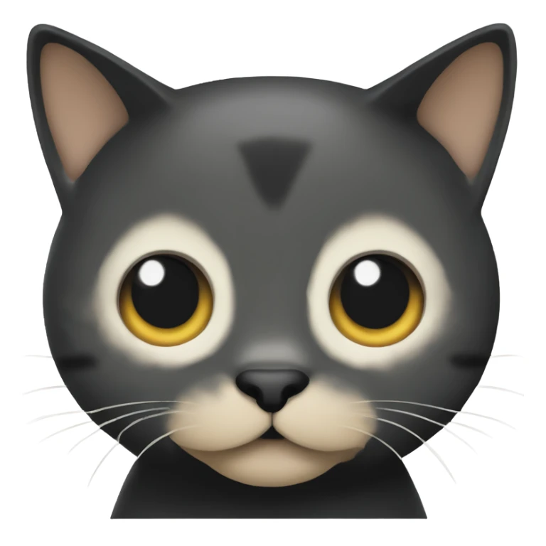 black toitose cat with blonde specks sticker