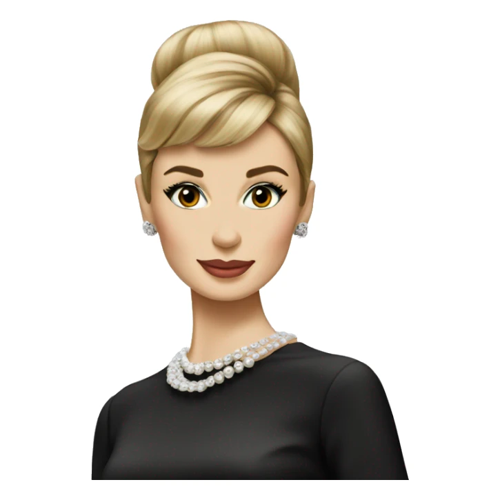Audrey hepburn with blonde hair sticker