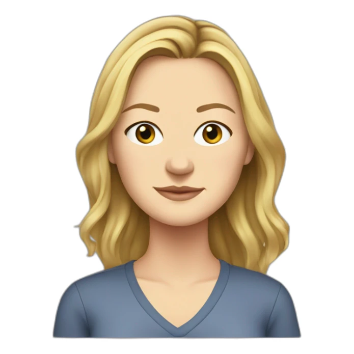 julia-stiles cartoon wearing shirt sticker