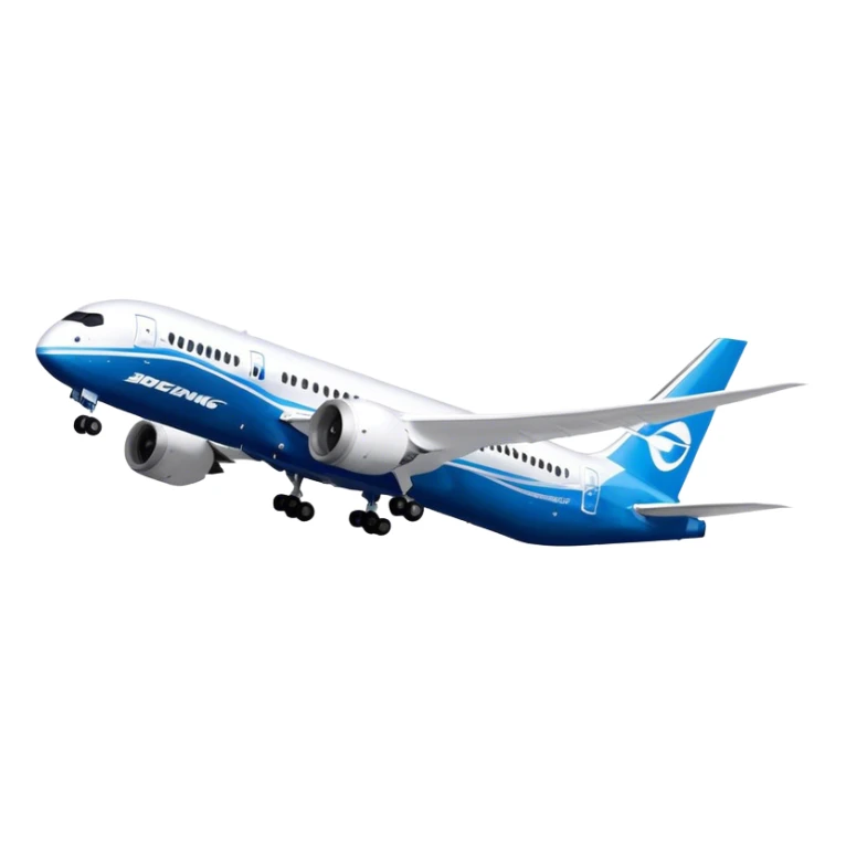 Boeing 787 Dreamliner - Boeing (Model Year: 2022) (Iconic colour: White with blue) sticker