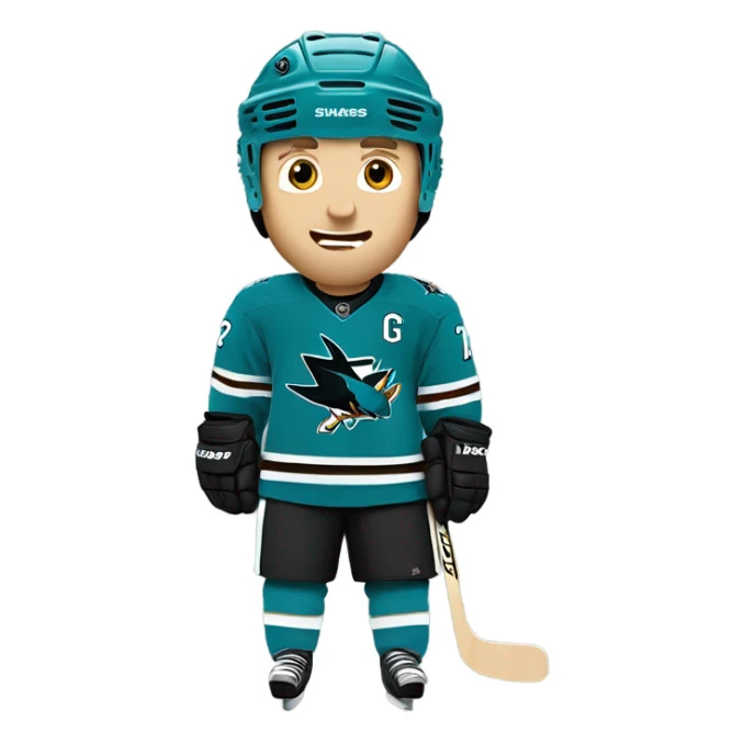 San Jose sharks hockey white guy sticker