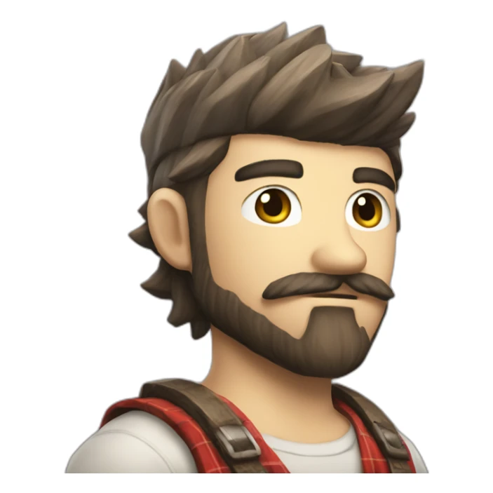 lumberjack from the final fantasy universe sticker
