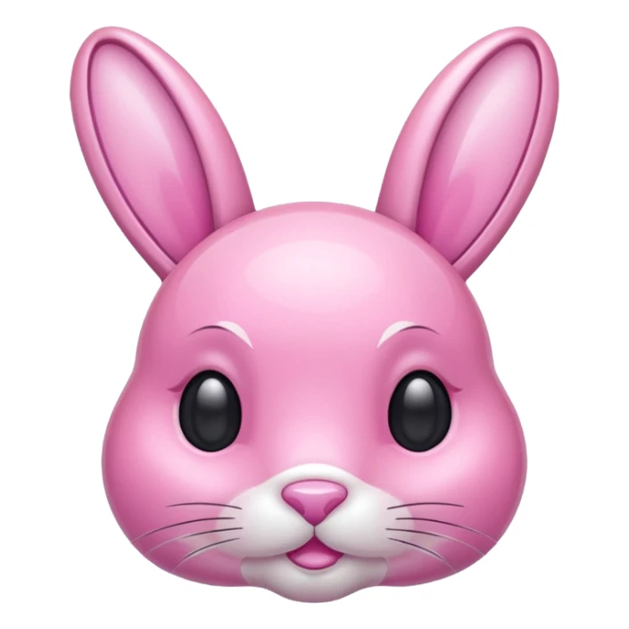 crystal bunny pink sticker